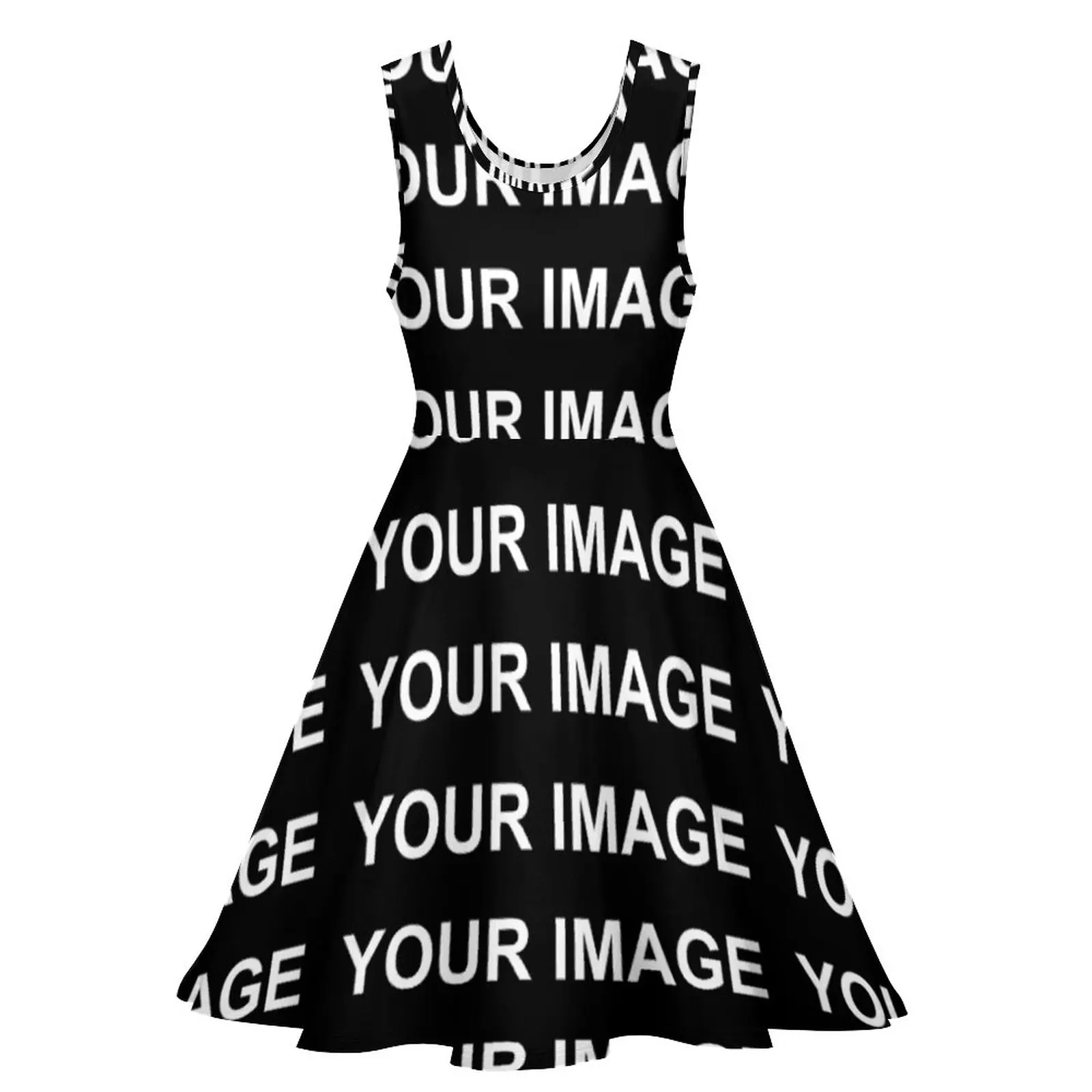 Your Image Customized Dress High Waist Custom Made Design Streetwear Dresses Summer Lady Oversize Print Skate Dress Big Size 5XL