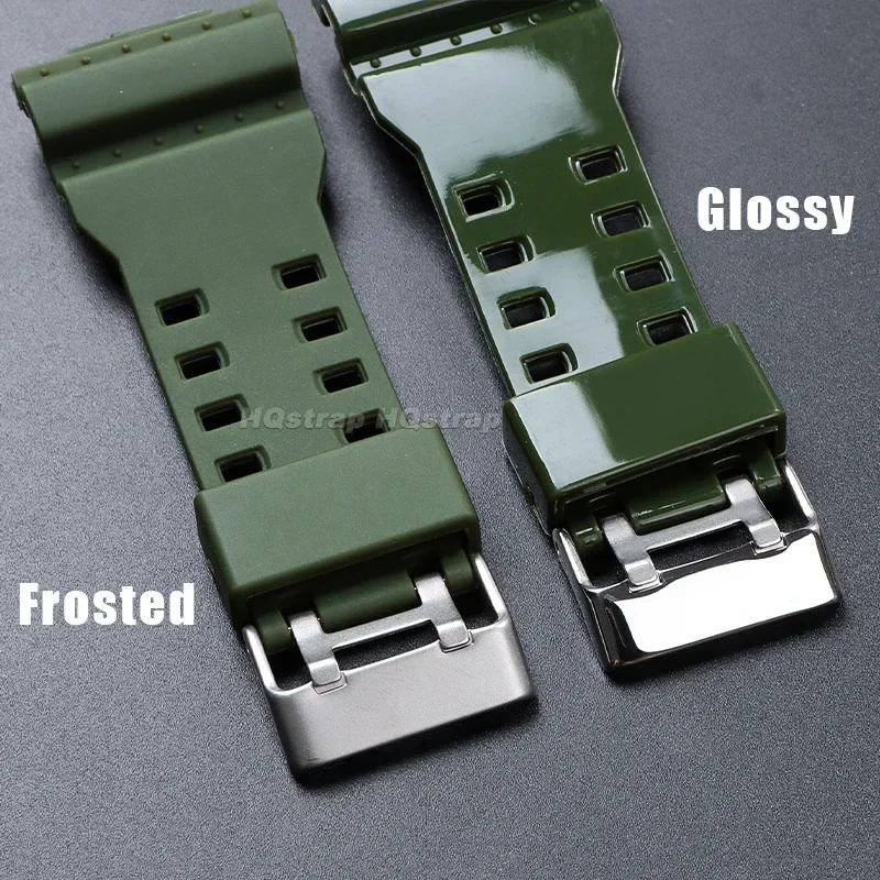 Correa de silicona de 16mm para Casio GA-110 GA-400 GD-100 GAW100 GW-8900Series correa de reloj Universal impermeable de goma suave