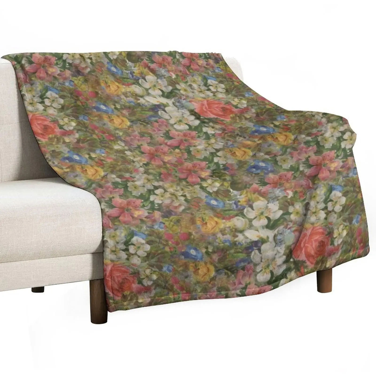 

Pretty. Odd. Flowers Painting Throw Blanket Stuffeds Soft Blankets