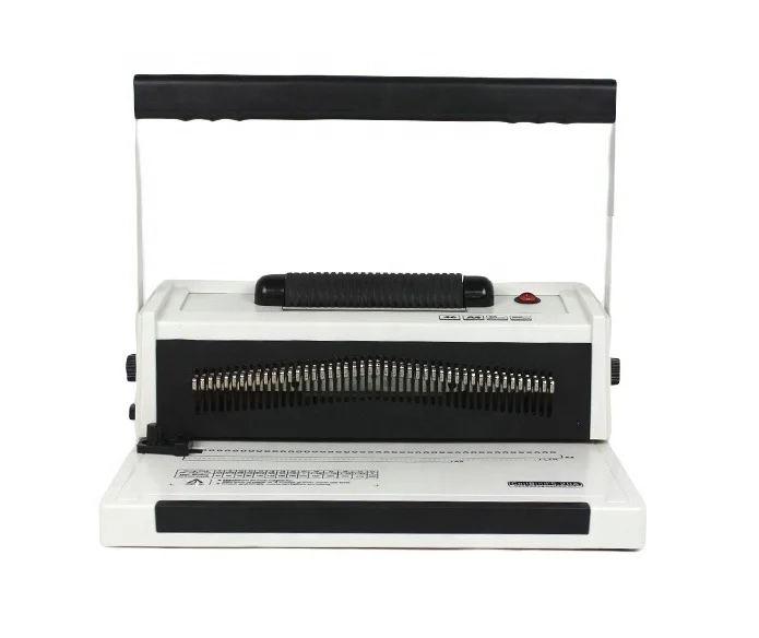 Single coil manual electric binding machine 46-hole plastic coil punching loose-leaf comb binding machine