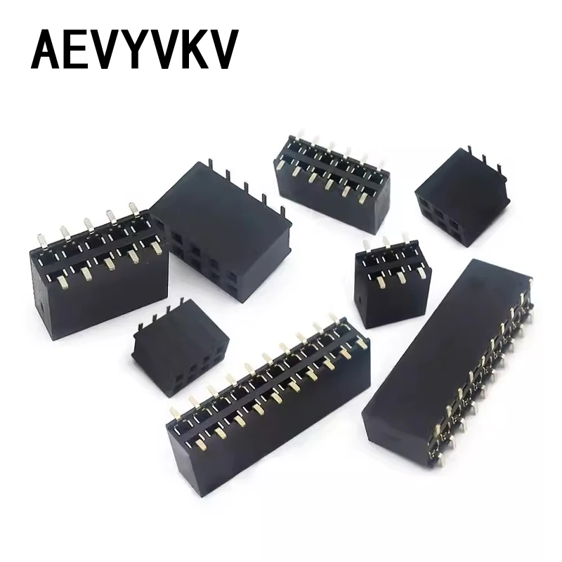 10pcs 2.54mm SMT PH5 2x3/4/5/6/7/8/10P/13P/20P Double Row Short Low Profile SMD Surface Mount Female PCB Header Socket Connector