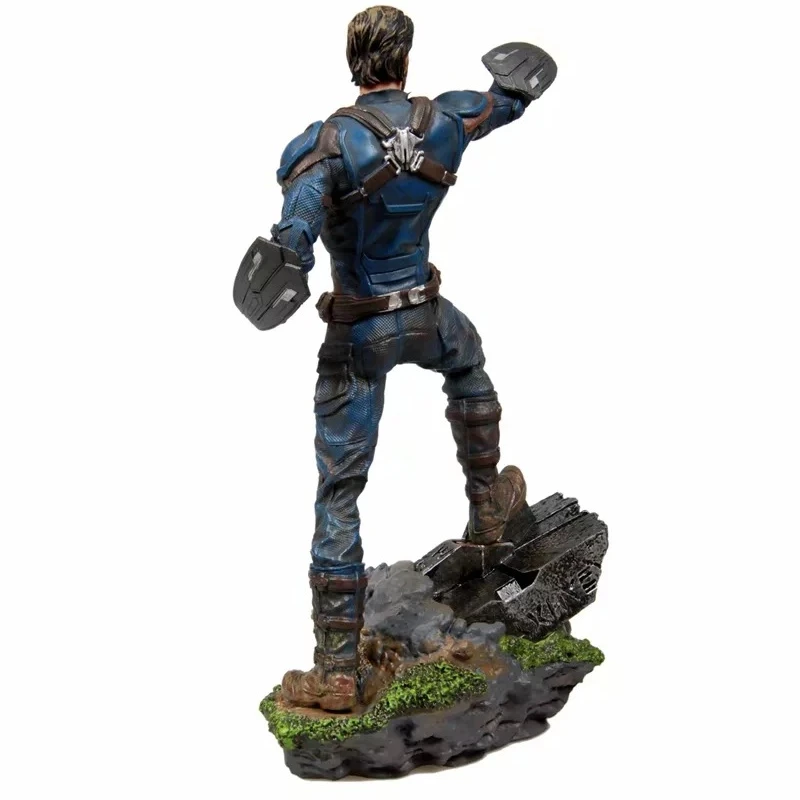 Marvel The Avengers Super Hero Estátua, Capitão América e Viúva Negra Figuras de PVC, Brinquedos Modelo Desktop, Decoração do Quarto Ornamentos, Presentes