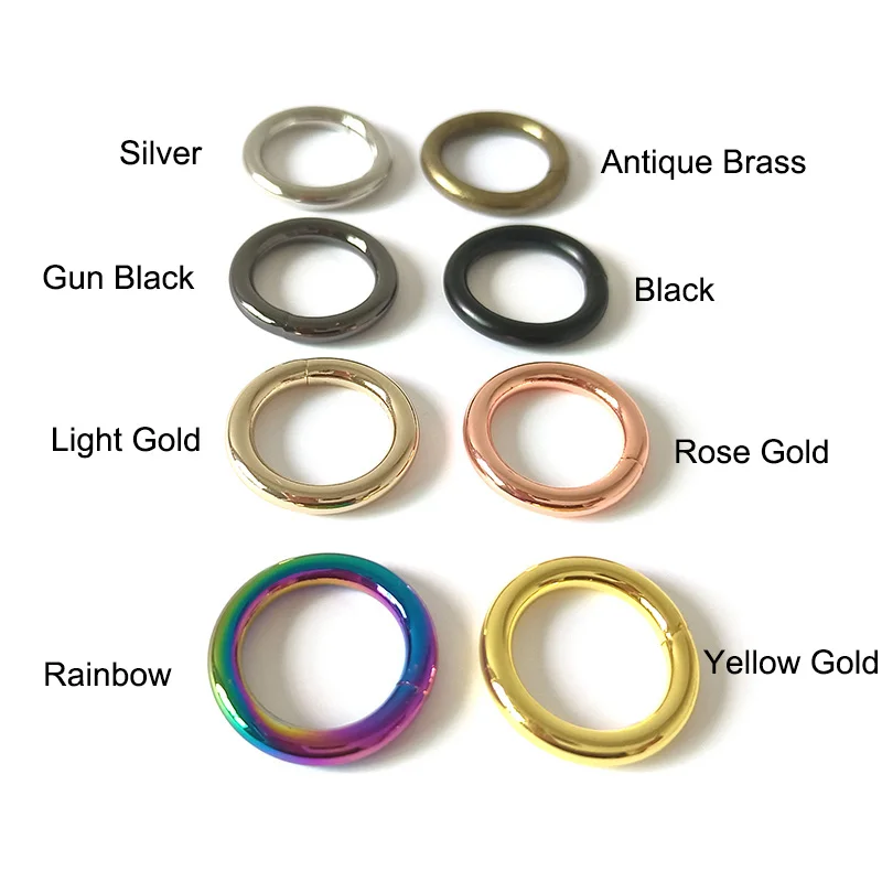 20Pcs Inner 20mm  Metal O Ring For Pet Dog Collar Harness Bag Straps Sewing Accessory Belt Loop Grament Clasp Buckle Hardware