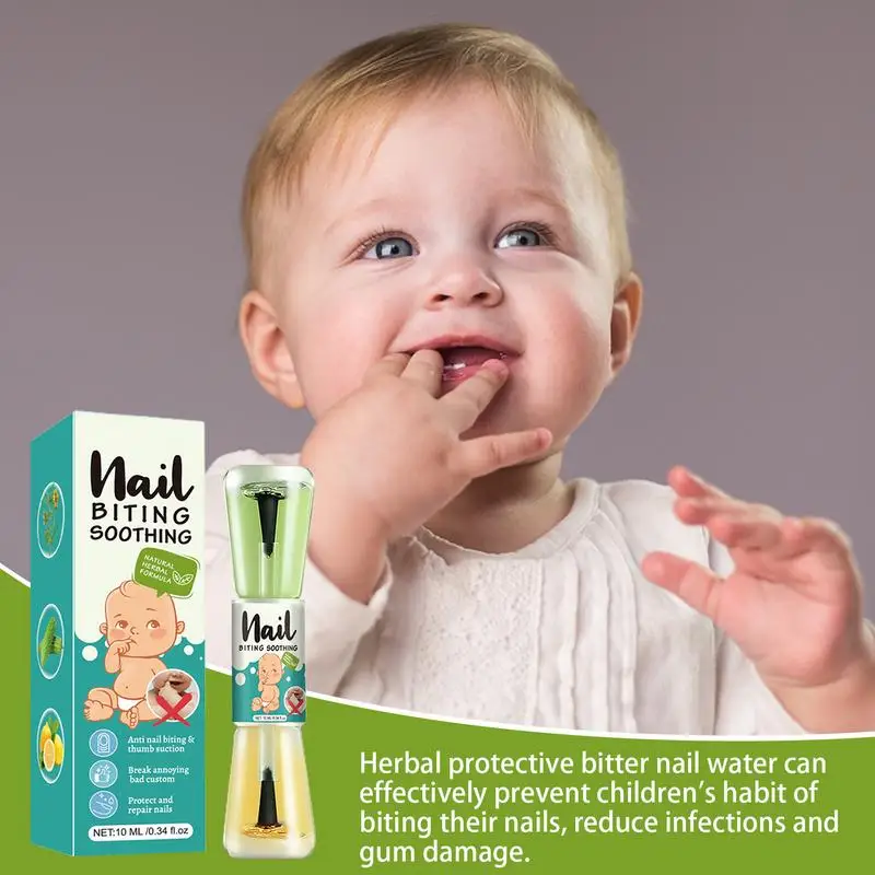 Nail Stop Mordere Liquido Design a doppia estremità Bambini Anti-morso Unghia Smettere di mangiare Mano Advisione Dito da masticare Non tossico