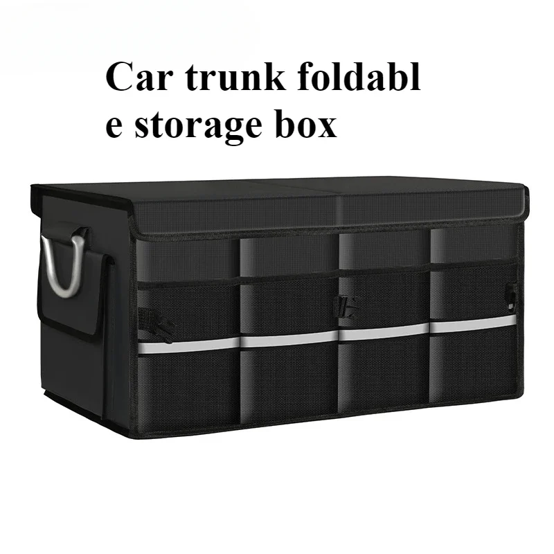 

Car Trunk Organizer Foldable Storage shoes Duty Durable Sturdy Collapsible Reflective Strip Storage Box For Sedan SUV Truck