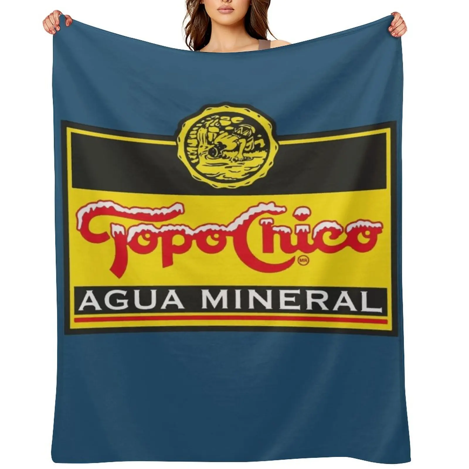 

Topo Chico Topo 75 Throw Blanket Multi-Purpose Fashion Sofas Retros Plaid Blankets