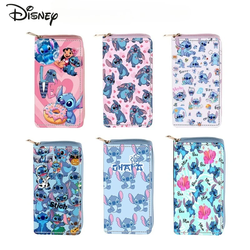 

Stitch 2025 New Women's Long Wallet Fashionable and High-quality Women's Multi Card Bag Storage Cartoon Versatile Zero Wallet