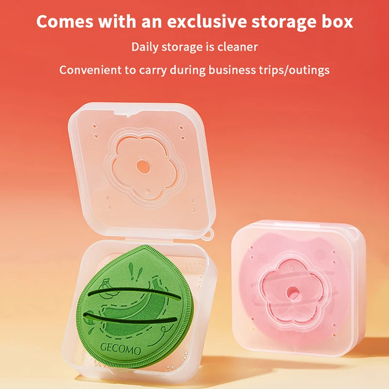 1 個クリエイティブファンデーションパウダーパフスーパーソフトエアクッションメイクアップブレンダースポンジウェットとドライデュアルユース化粧品アプリケーター