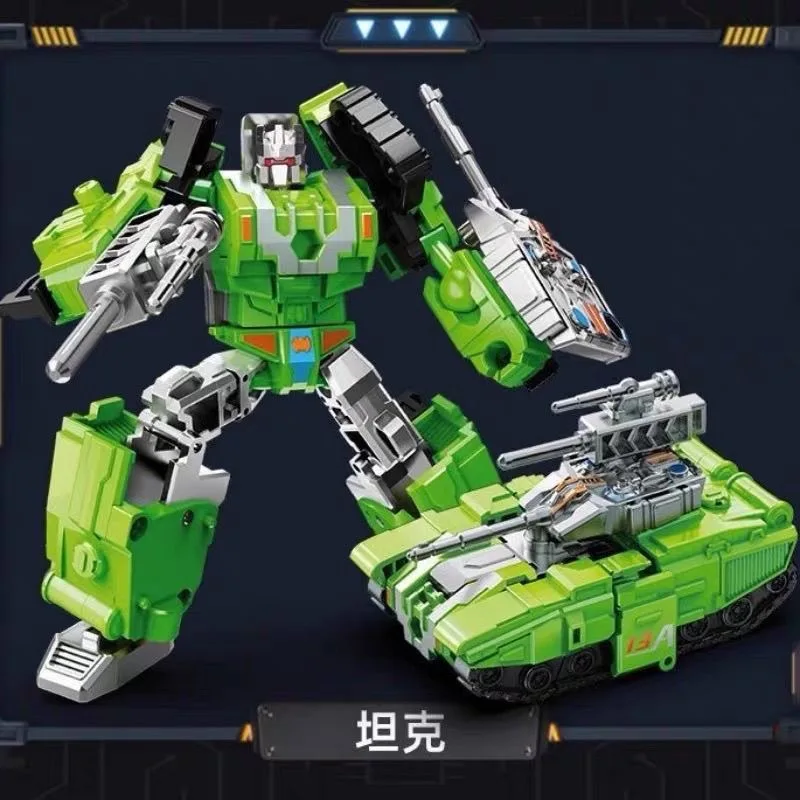 في المخزون التحول لعبة فرقة خزان الطائرات سفينة حربية فريق نموذج عمل أرقام تمثال نموذج روبوت جمع اللعب الهدايا