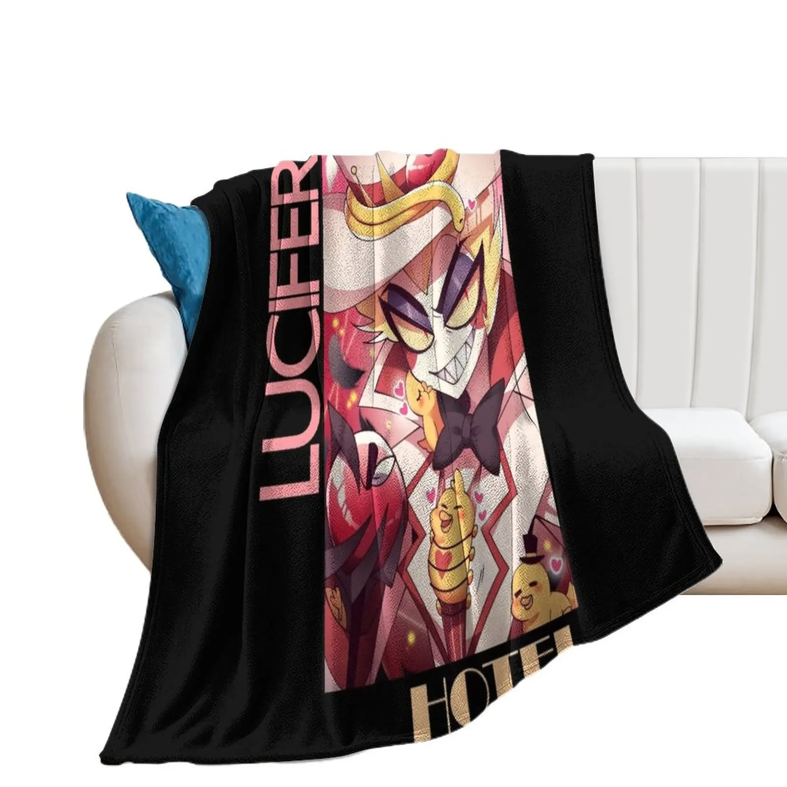 

Hazbin Hotel Lucifer Throw Blanket Sleeping Bag heavy to sleep Decorative Beds warm for winter Blankets