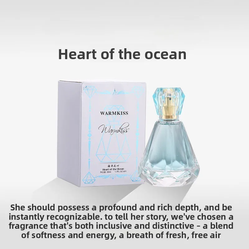 انفجار المشاهير الإنترنت كريستال الحب المحيط القلب الماس العطور خفيفة دائمة الرجال والنساء العطور بالجملة