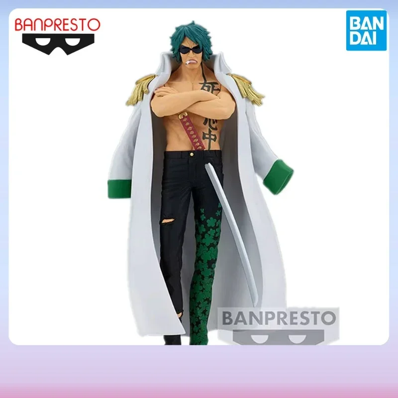 In Stock Original Anime DXF One Piece Aramaki Green Bull Bandai Action Figure Toys 17cm Banpresto PVC Model Gift