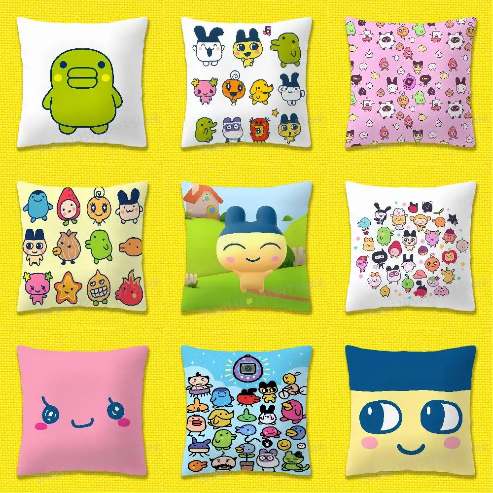 

T-Tamagotchi Kuchipatchi Mametch Throw Pillow Case For 55x55cm 40x40cm 45x45cm 50x50cm 30x30cm Square Office Pillowship Cover