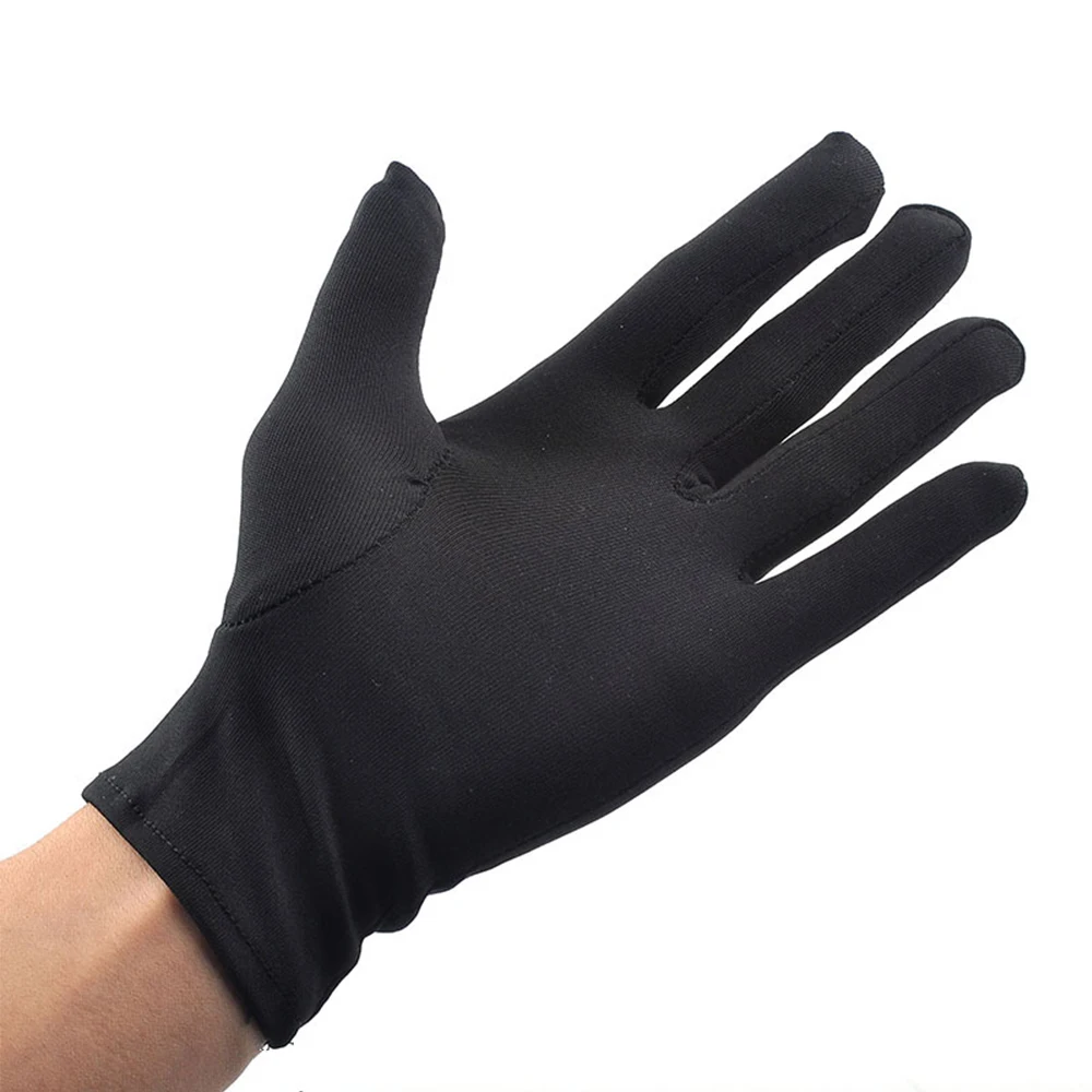 1 paire hommes noir blanc étiquette mince extensible Spandex Protection solaire sport exercice cyclisme gant respirant antidérapant unisexe chaud