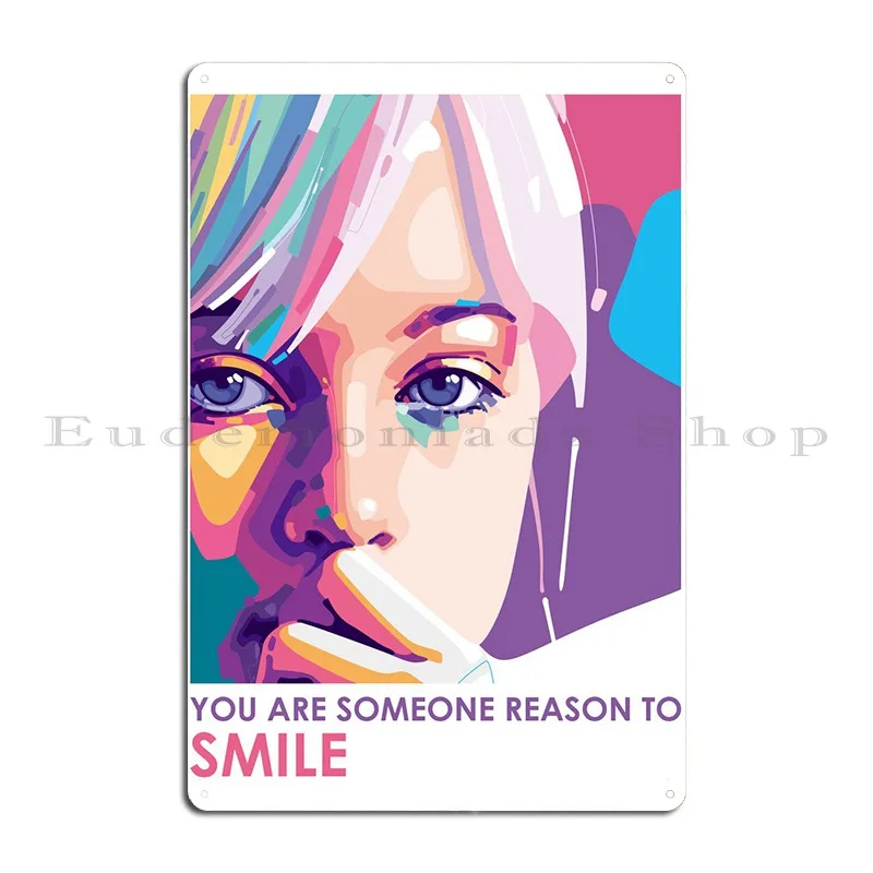 Reason To Smile Metal Sign Design Pub Designing Painting Decoration Printed Tin Sign Poster