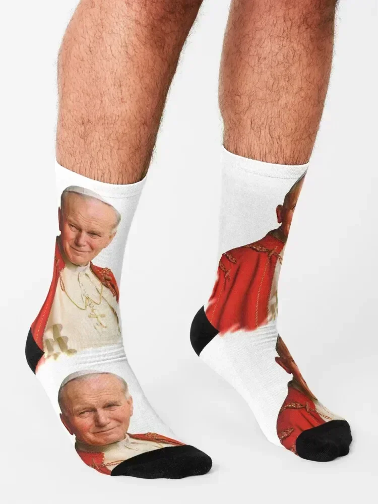Saint John Paul II Socks Wholesale heated Novelties christmas gifts Women's Socks Men's