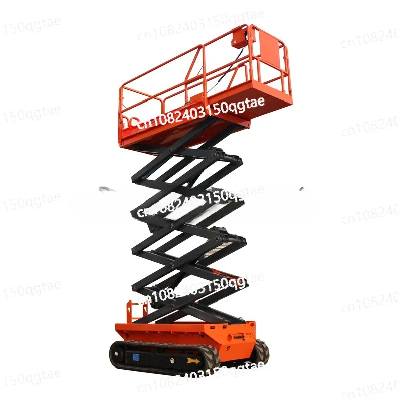 10m Mobile Self-propelled Aerial Work Hydraulic Mini Track Lift Platform Lift Electric Crawler Scissor Lifts