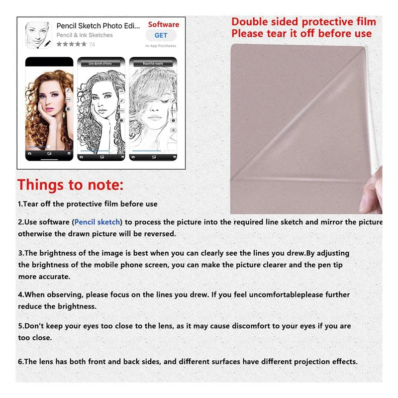 Optical Image Drawing Pad Sketch Wizard Easy Tracing Drawing Artifact Sketch Kit Suitable For Children And Beginners, Durable