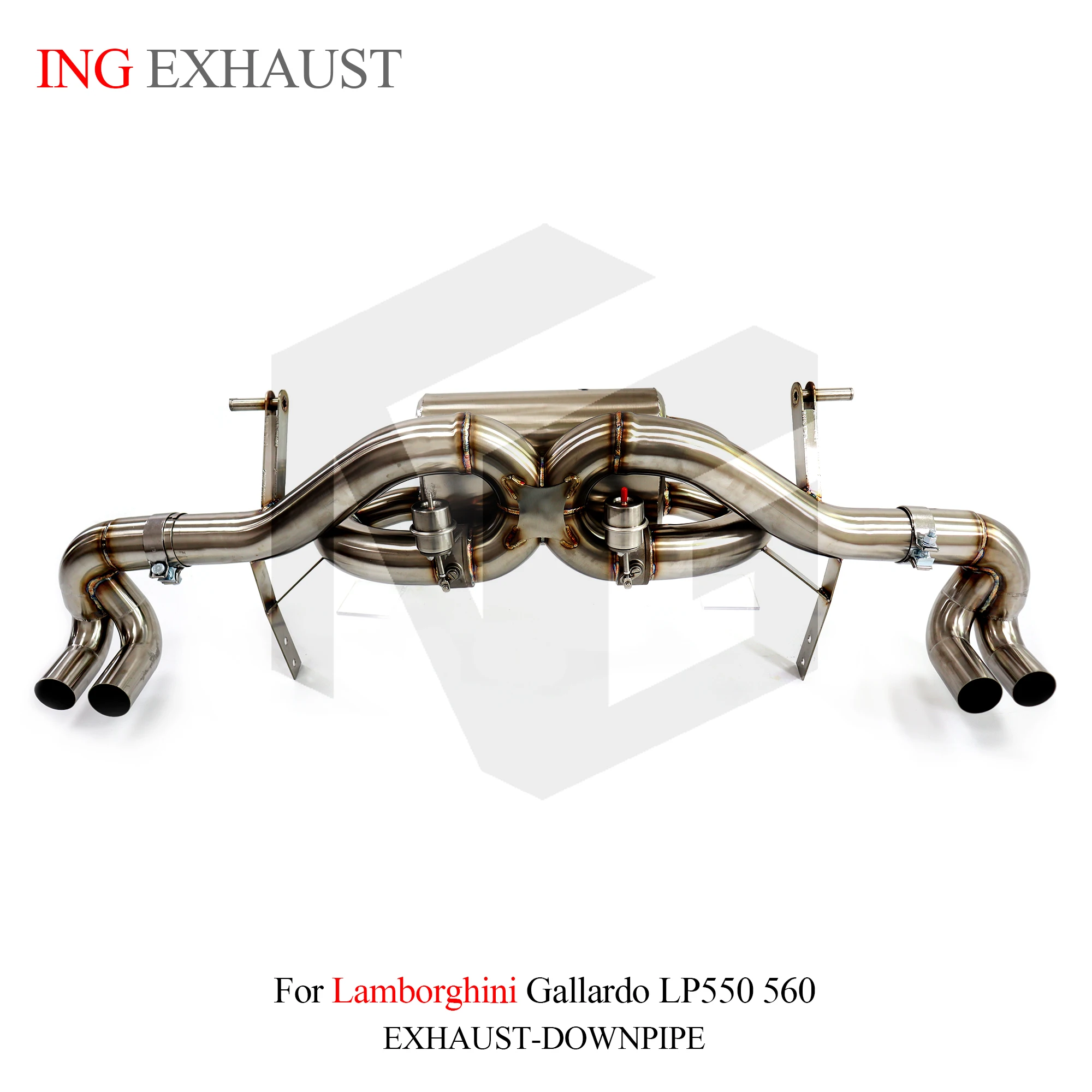 

ING Ss304 Remote Vacuum Valve Catback for Lamborghini Gallardo LP550 LP560 LP570 5.2 V10 Muffler Accessories Exhaust System