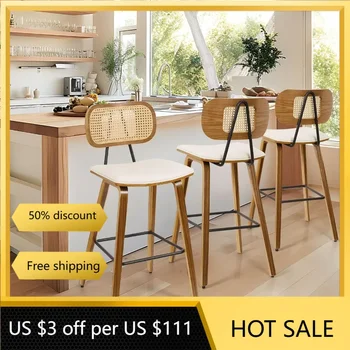 Tezgah Yüksekliği Bar Tabureleri 3'lü Set, 26 