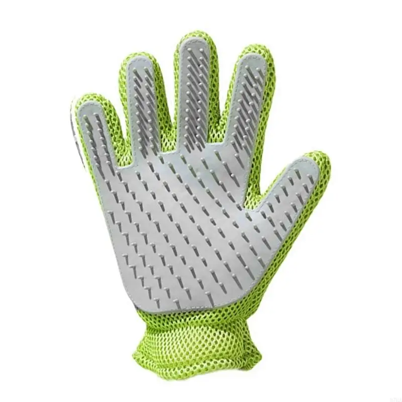 Double Sided Silicone Pet Grooming Glove for Efficient Hair Removal and Relaxing Massage on Cats and Dogs 87HA