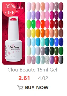 Clou Beaute 3 Stück 15ml Halbtransparenter Jelly Pink Hautfarbener Gel-Nagellack Nagelkunst-Set Professionelles Nagelstudio-Maniküre-Set – Detail 10