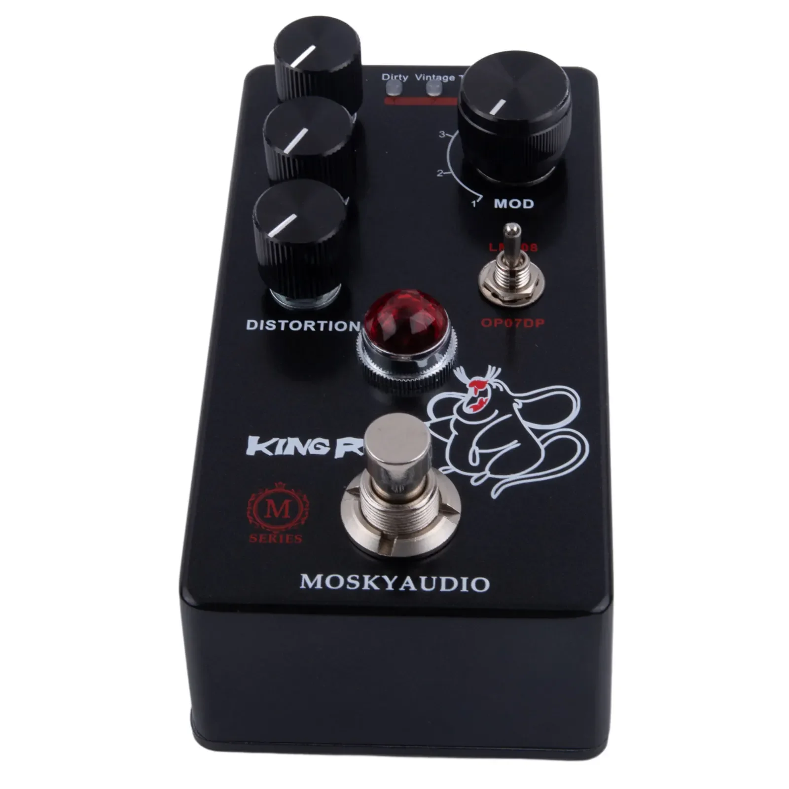 New Practical Useful Effects Pedal Guitar Volume 100mA Black DC9V Electric Guitar Fuzz Distorition Mosky King Rat