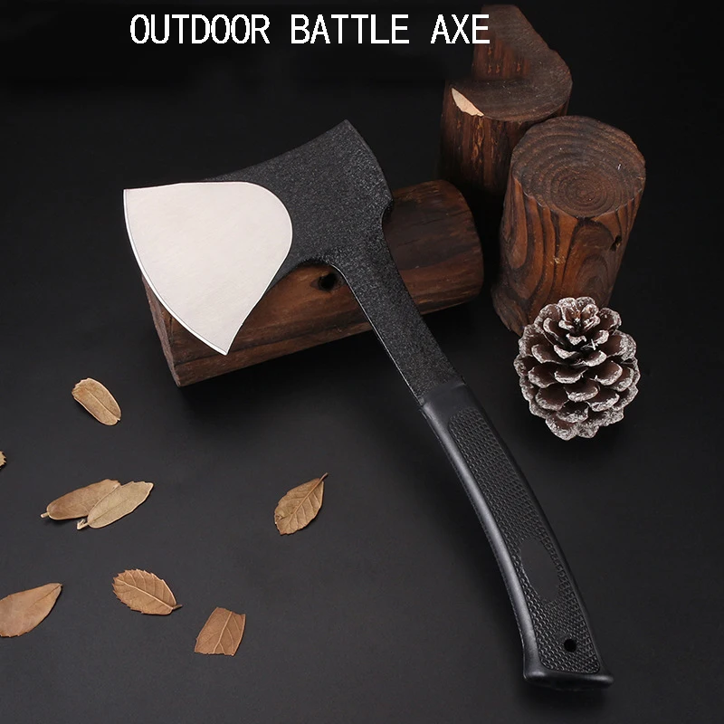 Practical Axe for Outdoor Campsite Axe, High Hardness Fire Fighting Axe, Easy to Carry Chopstick Hammer Axe