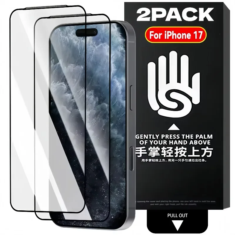 Фото Magic Book Простая установка защитной пленки для экрана для IPhone 17 Pro Max Air с автоматическим выравниванием, без пыли, без пузырьков, 9H HD, пленка из закаленного стекла