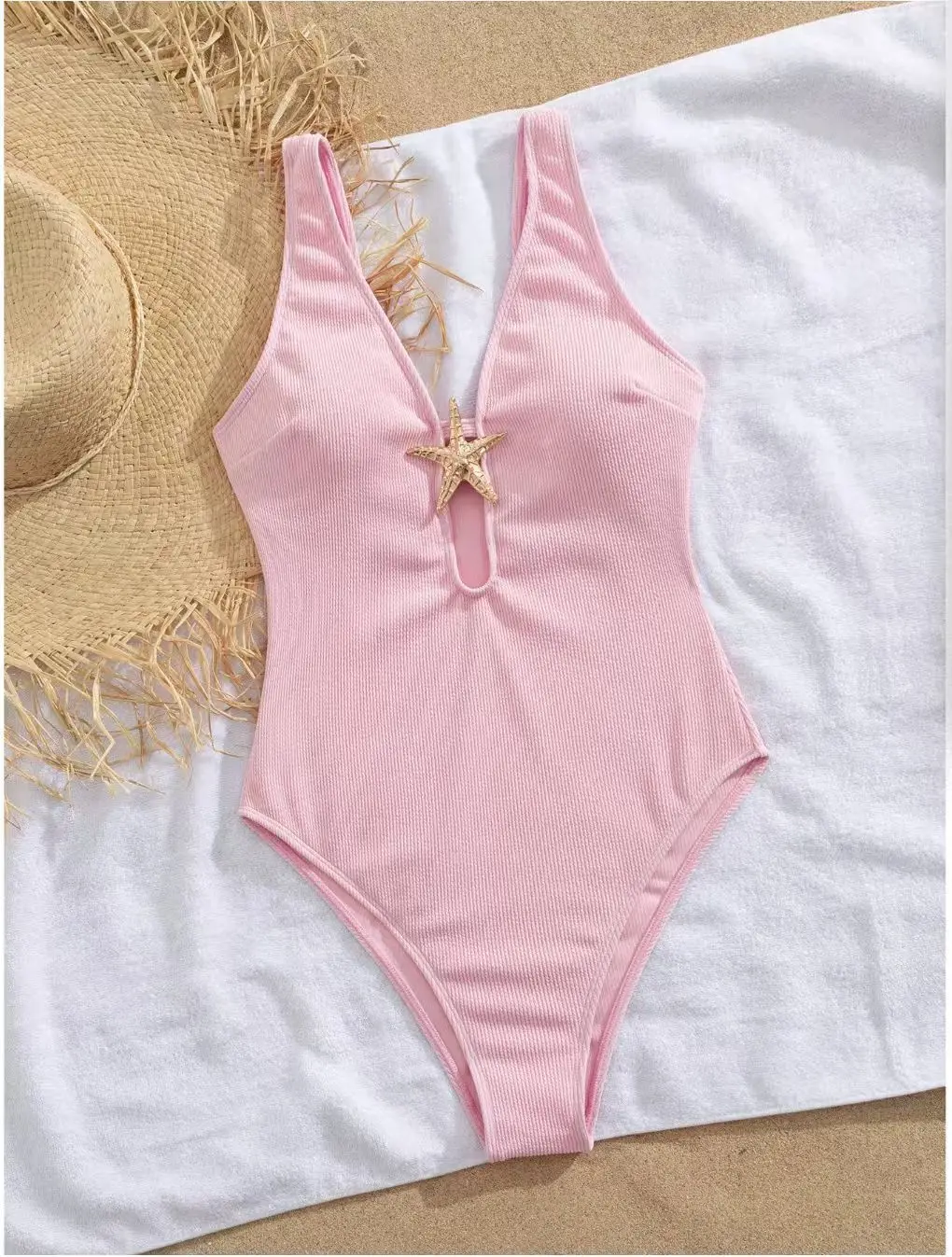 ชุดว่ายน้ำวันพีซแบบรัดรูปสำหรับผู้หญิง ปี 2026 สไตล์เรียบร้อยแต่เซ็กซี่ คอสูง เหมาะสำหรับว่ายน้ำแข่งและแช่น้ำพุร้อน แบบคอร์เซ็ท