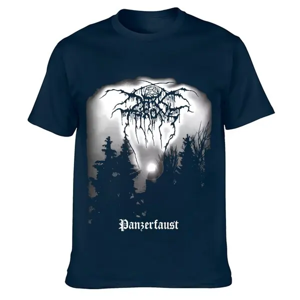 Darkthrone Panzerfaust Schwarz T Shirt 2024 High quality Brand Casual Short sleeve O-neck Fashion Printed 100% Cotton