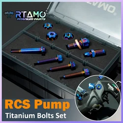 RTAMO Titanium Alloy Bolt Banjo M6 M10 Master Cylinder Set for Brembo RCS Pumps