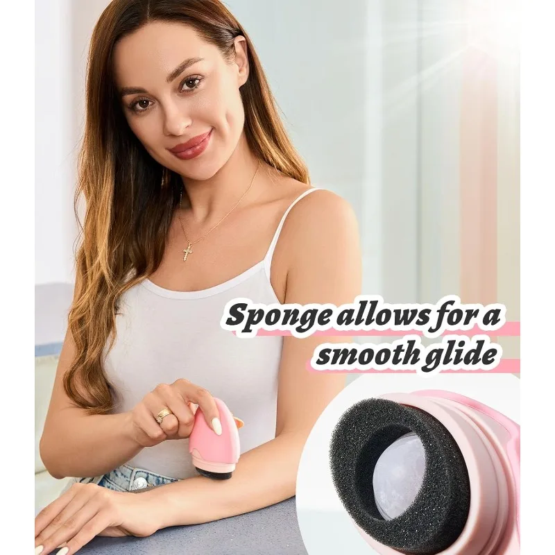 Sunscreen Applicator, Refillable Roll On Sponge Sunscreen Applicator, BPA-Free Silicone Lotion Applicator with Protective Caps - view 6