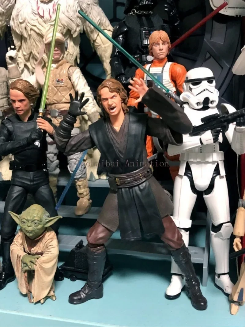 مجموعة شخصيات حركة النجوم Bandai Star Wars ، S.H.Figuarts الأصلي ، Anakin Skywalker ، Anakin EP3 ، متوفر في المخزون ، هدية #5