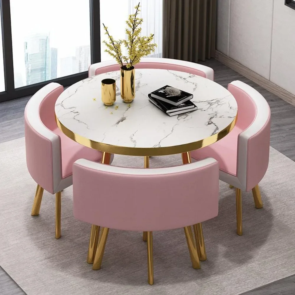 

Light luxury reception, negotiation, table and chair combination, internet celebrity, small round table, office, conference tabl