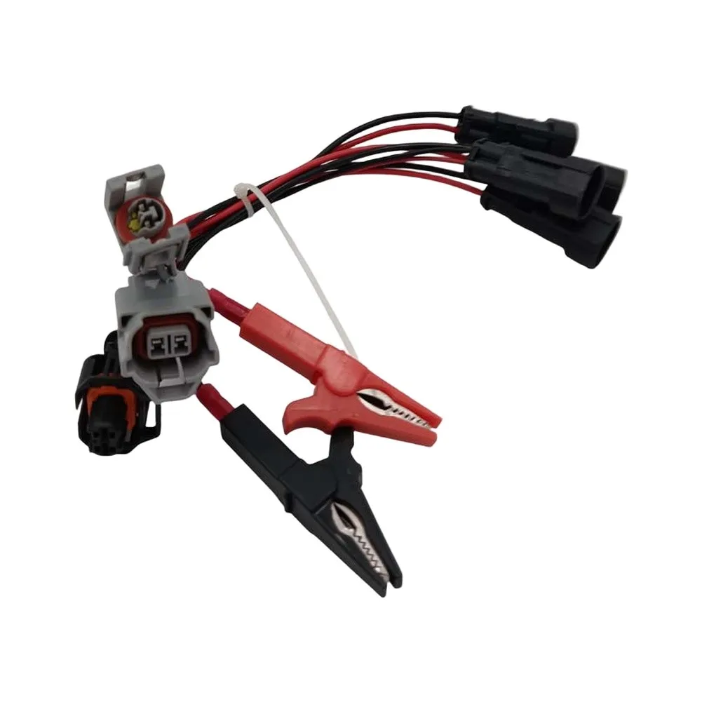 Black Red Common Rail Injector Harness Injector Cable Connector Set Injector Diagnostic Cable Rail Tester Drive Cable