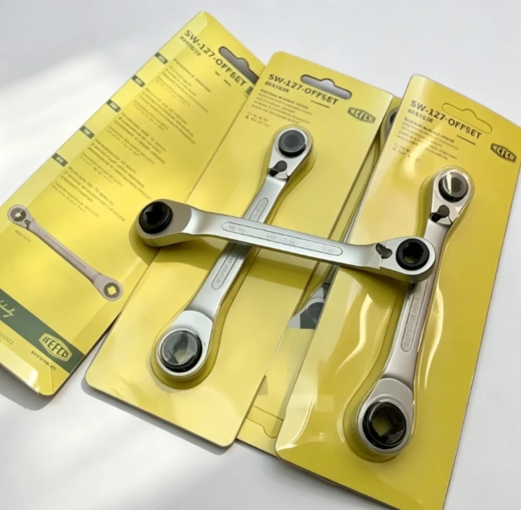 

REFCO Ratchet Wrench for maintenance angle valve of refrigeration air conditioning compressor SW-127-OFFSET SW-127-C