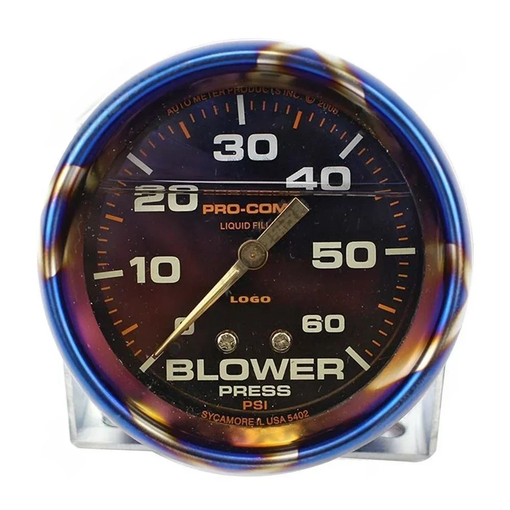

60/35psi with 2m Hose 2.5" Racing Gauge Car Modification Oil Pressure Gauge BLOWER Car Meter Head Up Display Car Meter