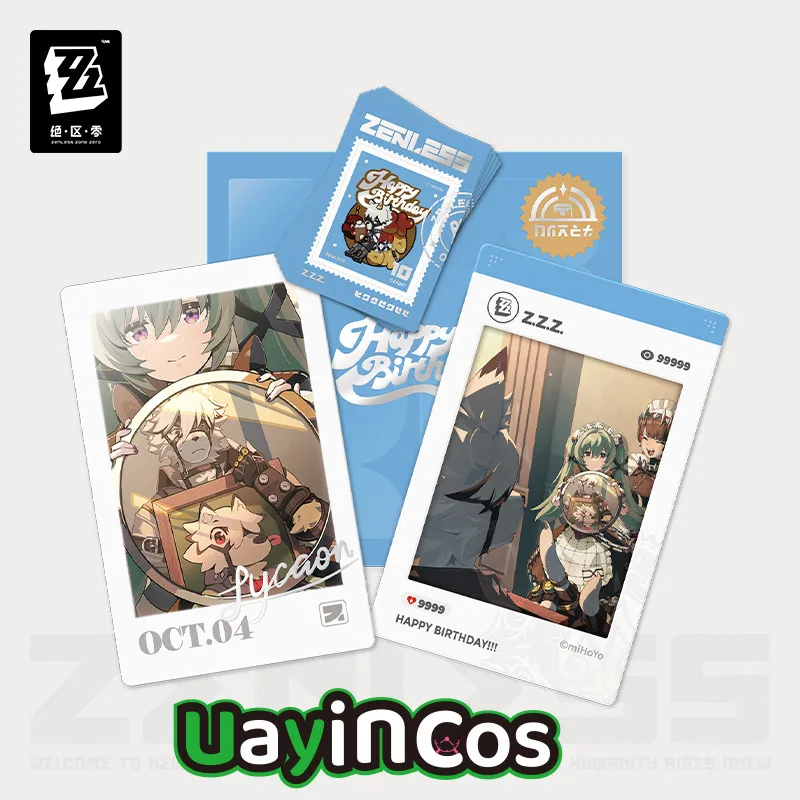 

Original Von Lycaon Zhu Yuan Alexandrina Piper Wheel Zenless Zone Zero Stamp Sticker Photo Card Birthday Time Anime Game Toy Ki