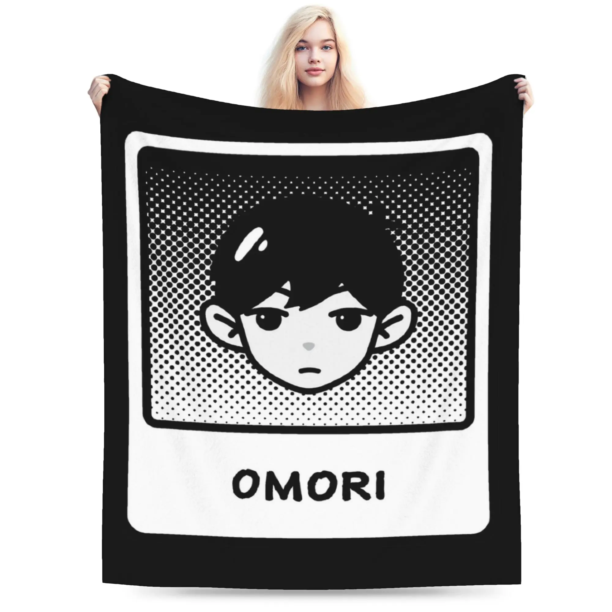 Omori Blanket Fleece Spring Autumn  Portable Super Warm Throw Blankets for Bedding Couch Quilt