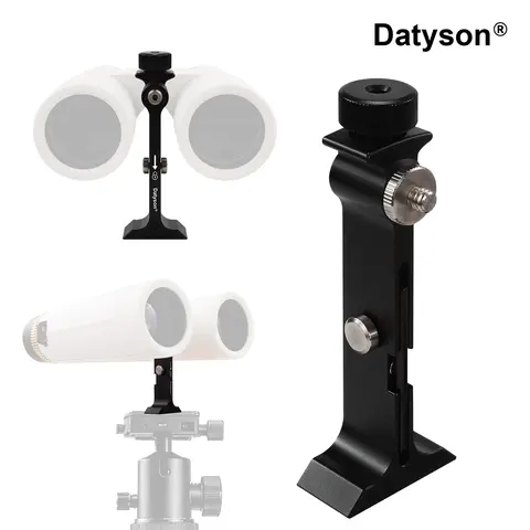 Binocular Tripod Adapter Quick Release 1/4 inch 20 Thread  CNC Aluminum Binocular Mount Anti-Drop Fits Most Binoculars