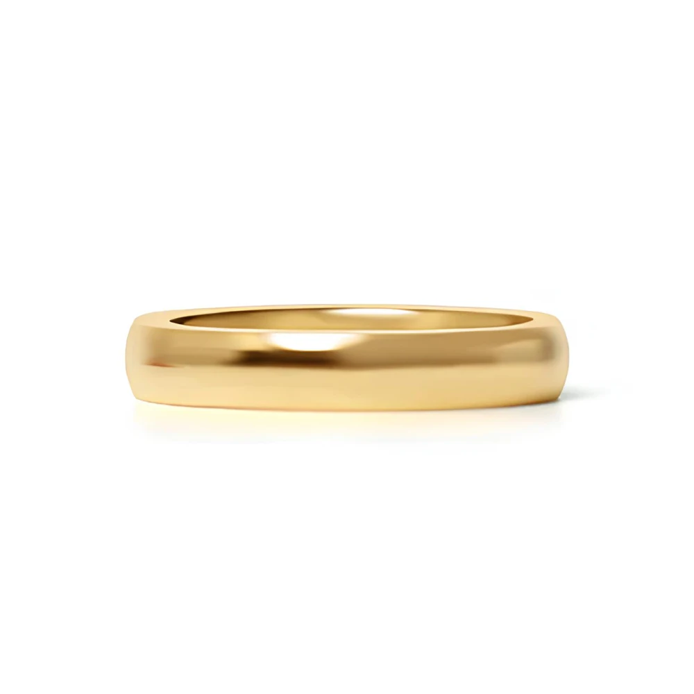 Einfache 8-mm-Ringe aus Edelstahl für Damen, trendiger, 18-karätig vergoldeter, wasserdichter Schmuck, Geschenk für die beste Freundin, verblasst nicht – Detail 4