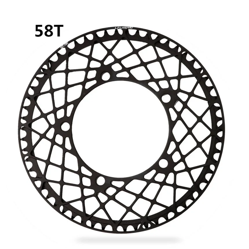 Klappbares Fahrrad 53 56 58T Spider Einzelkettenblatt BMX Rennrad BCD 130MM Aluminiumlegierung Kettenrad – Detail 15