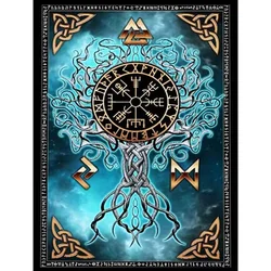 Momoart 5D DIY Diamond Painting Viking Tree Of Life Mosaic Landscape Embroidery New Arrival Abstract Child Gift