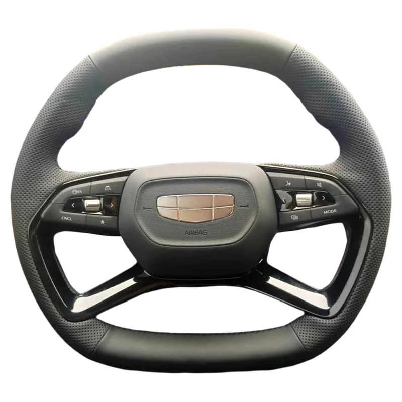 DIY all inclusive hand sewn steering wheel cover  For Geely Galaxy L6/L7/Boyu L Car handle cover Interior accessories