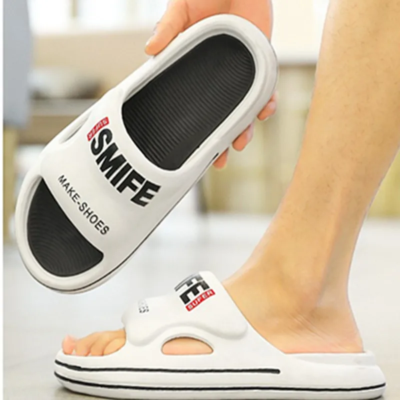 남성용 미끄럼 방지 슬리퍼 샌들, 실내 야외 신발, EVA 소프트 스포츠 샌들 2024, 여름 패션 신상