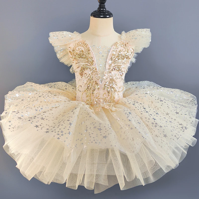 المهنية راقصة الباليه الباليه توتو للطفل الفتيات فستان الأميرة الباليه توتو ملابس الرقص الباليه الجمباز يوتار ملابس الرقص