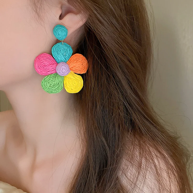 New Come Romantic Women Earring Colorful Rainbow Drop Young Teenager Favorite Trendy Accessories Street Snap Necessary 2023