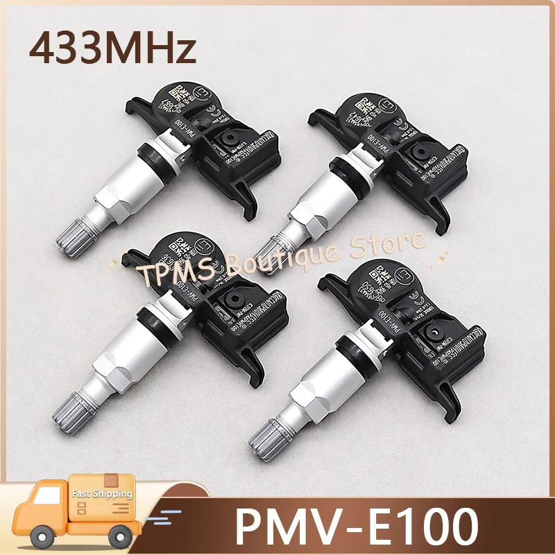 

TPMS Sensor Tire Pressure Monitor System PMV-E100 4pcs 433MHz For Toyota C-HR Camry Alphard Lexus ES GX LC LM LS LX RC RX Series
