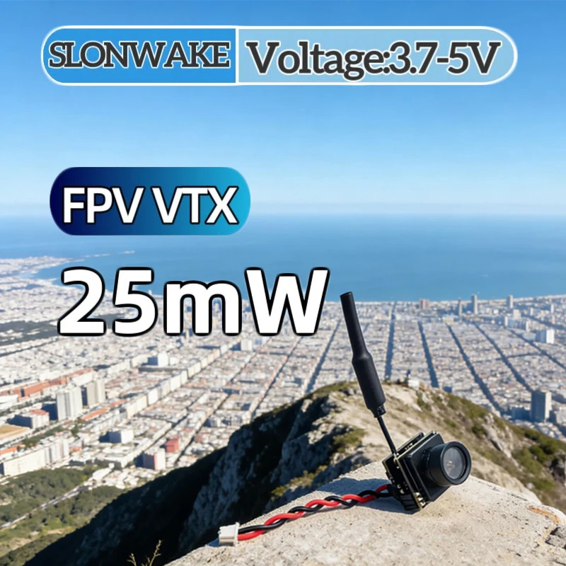 

SLONWAKE FPV 25mW power simulation VTX Integrated Transmitterand Camera with 600TVL 120 degree AIO MINI Camera for RC Drone Part